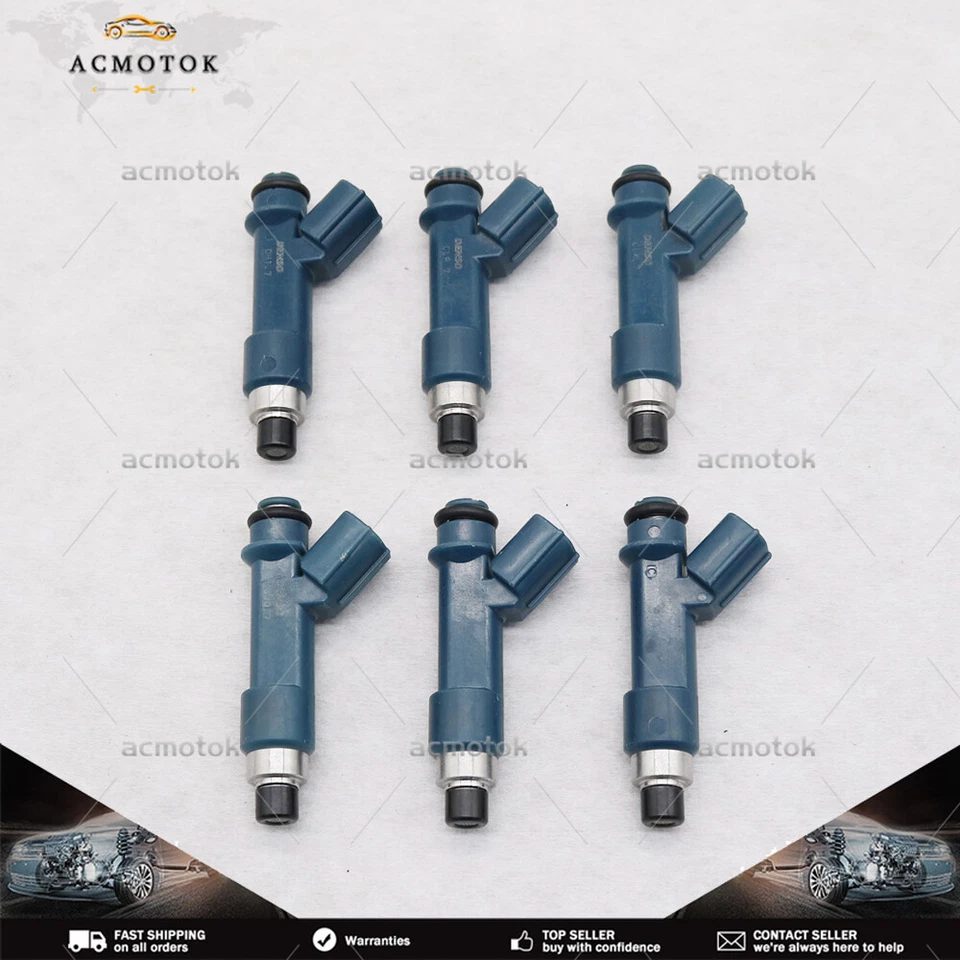 6 peças injetores de combustível 23250-0P030 para Toyota 4Runner Tundra Tacoma Cruiser V6 4.0 - Imagem 2 de 3