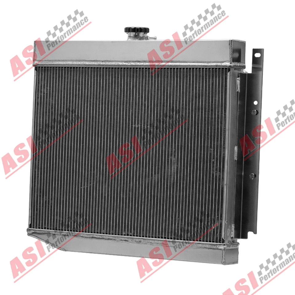 4 Row Radiator w/ Shroud Fan fit 1969-1971 Dodge D100 D200 D300 W100 /W200 6.3L Foto 4 de 4