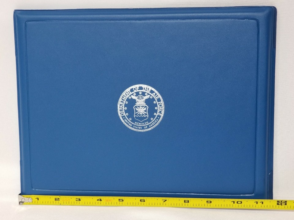 Used US Military Award Certificate Holder - 9x11 Inch, Holds 8x10 Photo, Multi-Branch