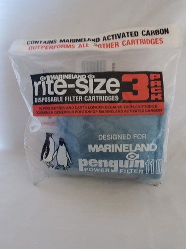 Marineland Rite Size Filter Cartridge 3-Pack For Penguin 110 Power Filter - Picture 2 of 7