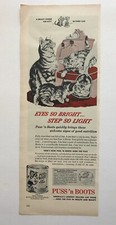 1953 Puss' n Boots Cat Food Puss n Boots Vintage Print Ad