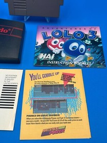 Adventures of Lolo 3 - Nintendo NES - Manual Completo - Probado - Aut&eacute;ntico