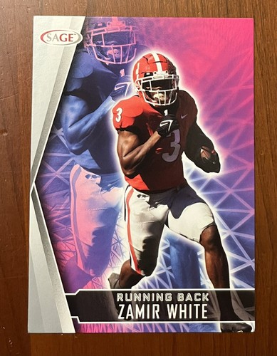 ZAMIR WHITE 2018 LEAF 1ST EVER PRINTED HIGH SCHOOL ARMY ROOKIE CARD! GEORGIA