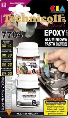 Technicqll Aluminium Cold Weld Metal Bearing Bolts Epoxy Repair Glue Paste E020