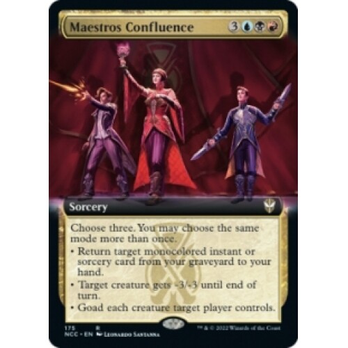 MAESTROS CONFLUENCE (EXTENDED ART) X4 Streets Of New Capenna: Commander MTG - Picture 1 of 1