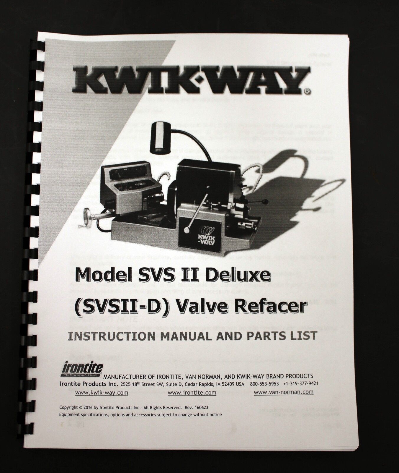 Kwik-Way 79%OFF Model 豪華ラッピング無料 SVSII-D Valve Refacer Part Instruction and Manual