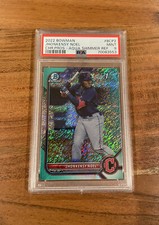 Jhonkensy Noel 2022 1st Bowman Chrome Aqua Shimmer Refractor /125 PSA 9 Mint RC