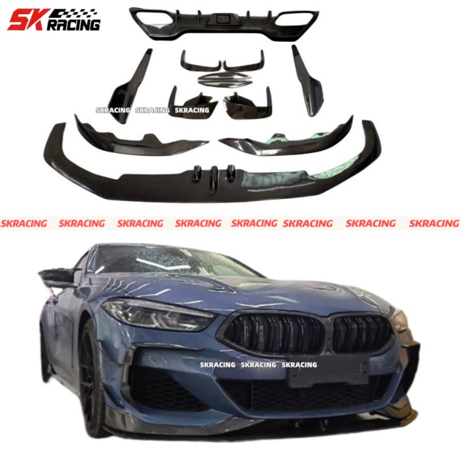For BMW 8 Series M850i M-Sport G14 G15 G16 Front Rear Bumper Side Skirt ...