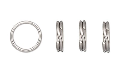 50 Stainless Steel 6.5mm Round Split Rings with 5mm ID to Secure your ...
