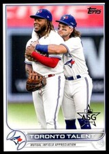 2022 TOPPS ALL STARS TORONTO TALENT TORONTO BLUE JAYS #381 GOLD ASG STAMP