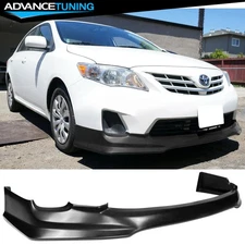 Fits 11-13 Toyota Corolla 4DR TR-D Style Front Bumper Lip Spoiler Unpainted - PU