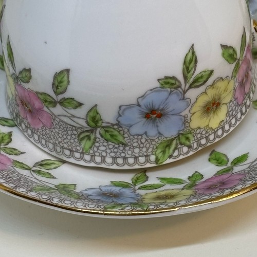 Vintage SALISBURY CHINA 'Stanhope' Tea Set Trio - Picture 6 of 9