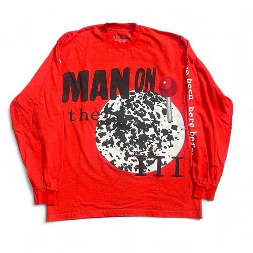 Kid Cudi Man On The Moon III CPFM Orange Long Sleeve T-Shirt Size Large Rap