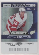 2021-22 Credentials 2020-21 Debut Ticket Access 626/999 Gustav Lindstrom #59 0uy