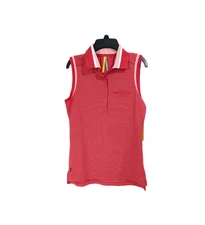 Lole Polo Tank Top New Small Women Golf Shirt Striped tennis Quick dry active
