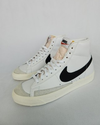 * 10 WOMEN'S BLAZER MID 77 VINTAGE WHITE BLACK BQ6806-100 SNEAKERS SPORTSWEAR