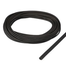 Insulation Cable Protector, 65.6Ft-2mm High TEMP Fiberglass Sleeve Black