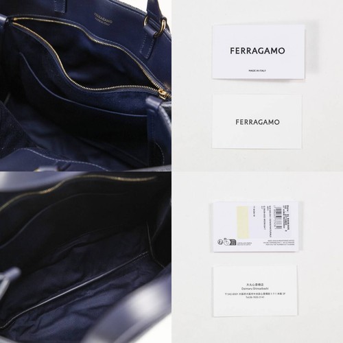 FERRAGAMO 24AW Logo Tote Bag (L) 219406 773820 Salvatore 2WAY Denim Handbag Wom - 第 10/10 張圖片