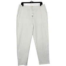 NWT EILEEN FISHER Cotton Hemp Tapered Ankle Length Pant