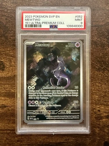 2023 POKEMON SVP EN-SV BLACK STAR PROMO 151 ULTRA-PREM COLL #052 MEWTWO PSA 9