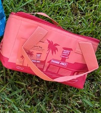 Trader Joe's MINI INSULATED LUNCH TOTE BAG Peach/orange