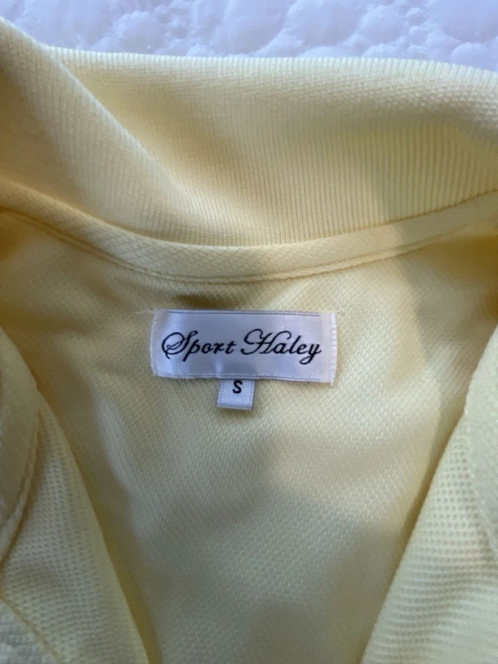 Camiseta polo de golf Sport Haley amarilla para mujer talla S Foto 3 de 4