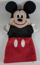 Melissa Doug Disney Baby Mickey Mouse Hand Puppet Plush 11" tall GUC
