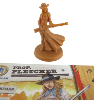ZOMBICIDE: UNDEAD OR ALIVE Dead West PROF FLETCHER Mini & Card NEW!!