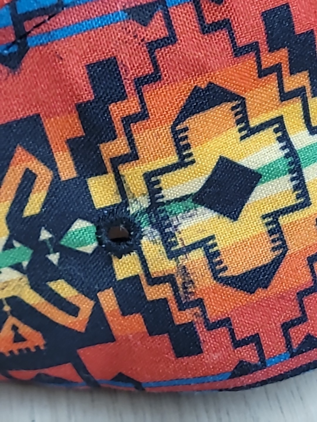 90's Pendleton Strapback Hat 5 Panel Aztec Patter… - image 17