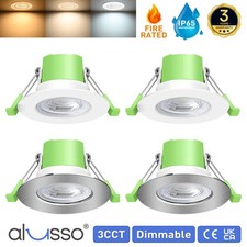 LED Fire Rated Downlight CCT Recessed Dimmable Ceiling Spotlights IP65 Downlight