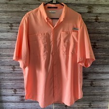 Columbia PFG Men's Tamiami Short-Sleeved Button-Down Shirt Size L Omni-Shade