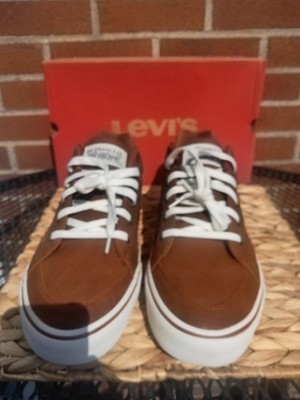 NEW Levi's Avery Men's Brown Synthetic Lace Up Casual Sneakers Size 13