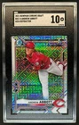 2021 Bowman Draft Andrew Abbott Chrome Asia Refractor 1st Prospect #BDC-8 SGC 10