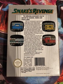 Snake's Revenge Nintendo Nes Pal A