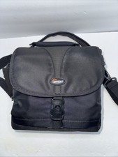Black Camera Bag Lowepro Rezo 170AW w/ Padded Shoulder Strap Dividers 9 x5 x9