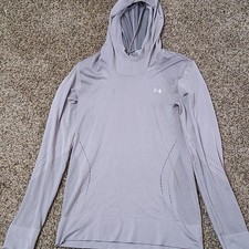 Under Armour Women's Gray Pullover Hoodie Long Sleeve Lightweight, M