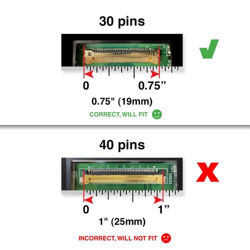 Dell 08VPR0 30 Pins Bildschirm Ersatz LCD LED Display mit Werkzeug - Bild 2 von 7