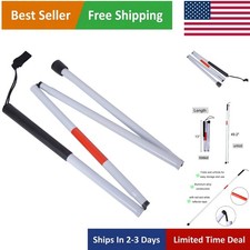 Lightweight 240g Reflective Folding Cane for Visually Impaired - Safe Mobility