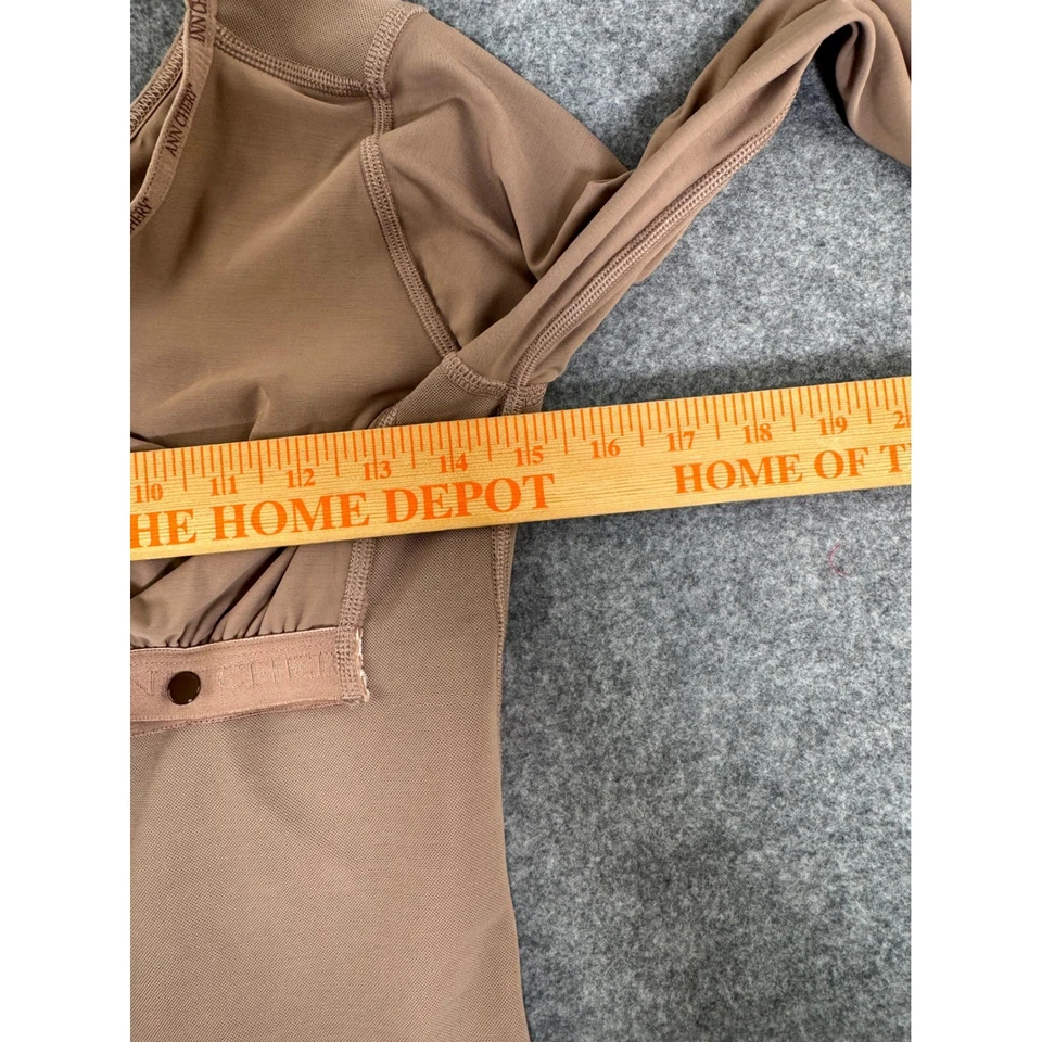 Body modelador de cuerpo completo para mujer ANN CHERY mangas largas cremallera beige talla XXXXL Foto 4 de 4