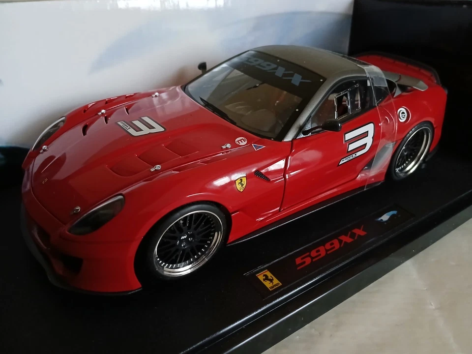 FERRARI 599 XX HOTWHEELS ELITE LIMITED EDITION SCALA 1/18 - Immagine 2 di 4