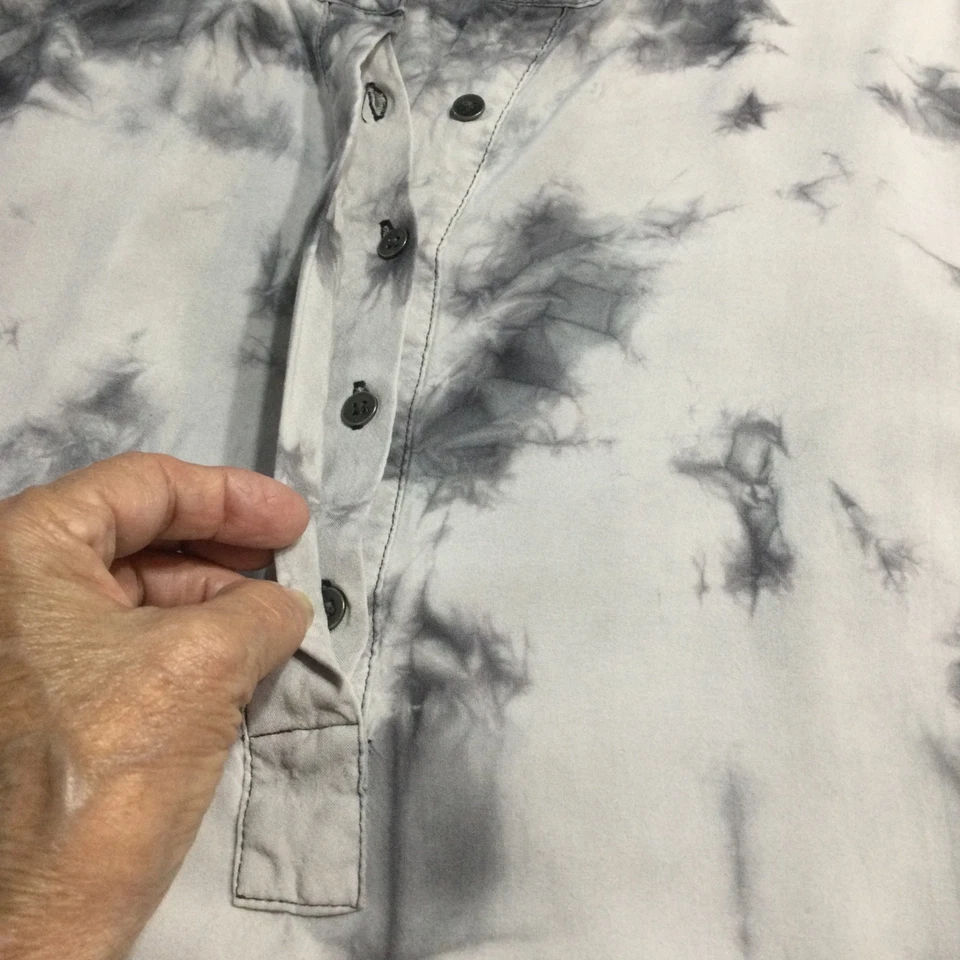 TÚNICA JERSEY ROCK & REPUBLIC GRIS/NEGRO OMBRE MANGAS 3/4 GRANDE Foto 4 de 4