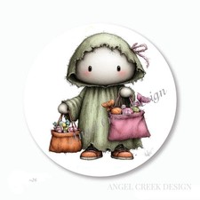 GHOST COSTUME HALLOWEEN PARTY FAVORS SCRAPBOOK STICKERS ENVELOPE SEALS