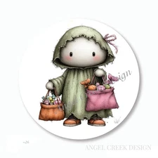 GHOST COSTUME HALLOWEEN PARTY FAVORS SCRAPBOOK STICKERS ENVELOPE SEALS