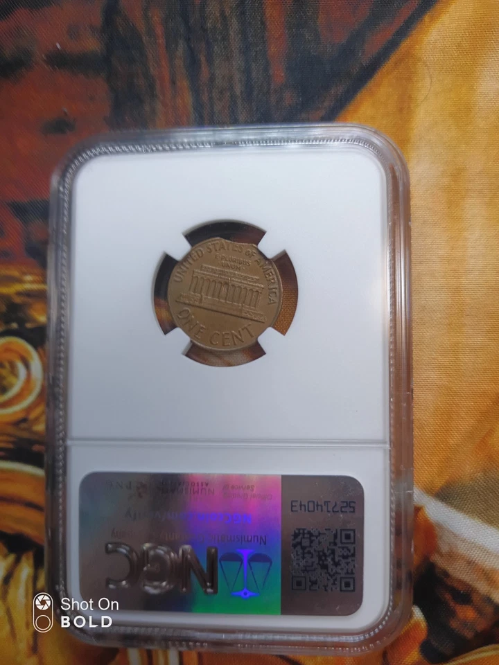 1969 D 1c Mint Error Clipped Planchette Signed By Thomas Uram EA113 - Image 2 of 2