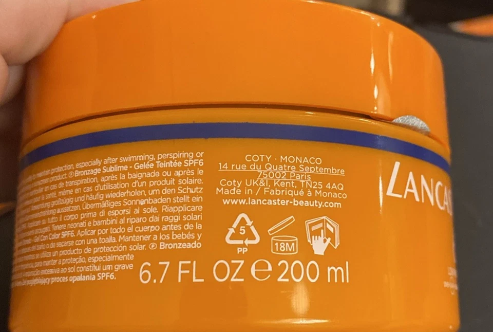 Lancaster Golden Sun Tan Deepener Bronzage Sublime SPF 6 200ml/6.7oz 1/2026 New - Image 3 of 4