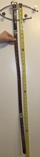 Brighton Belt Reversible Size 38 Black Croc Embossed Leather Gold Silver