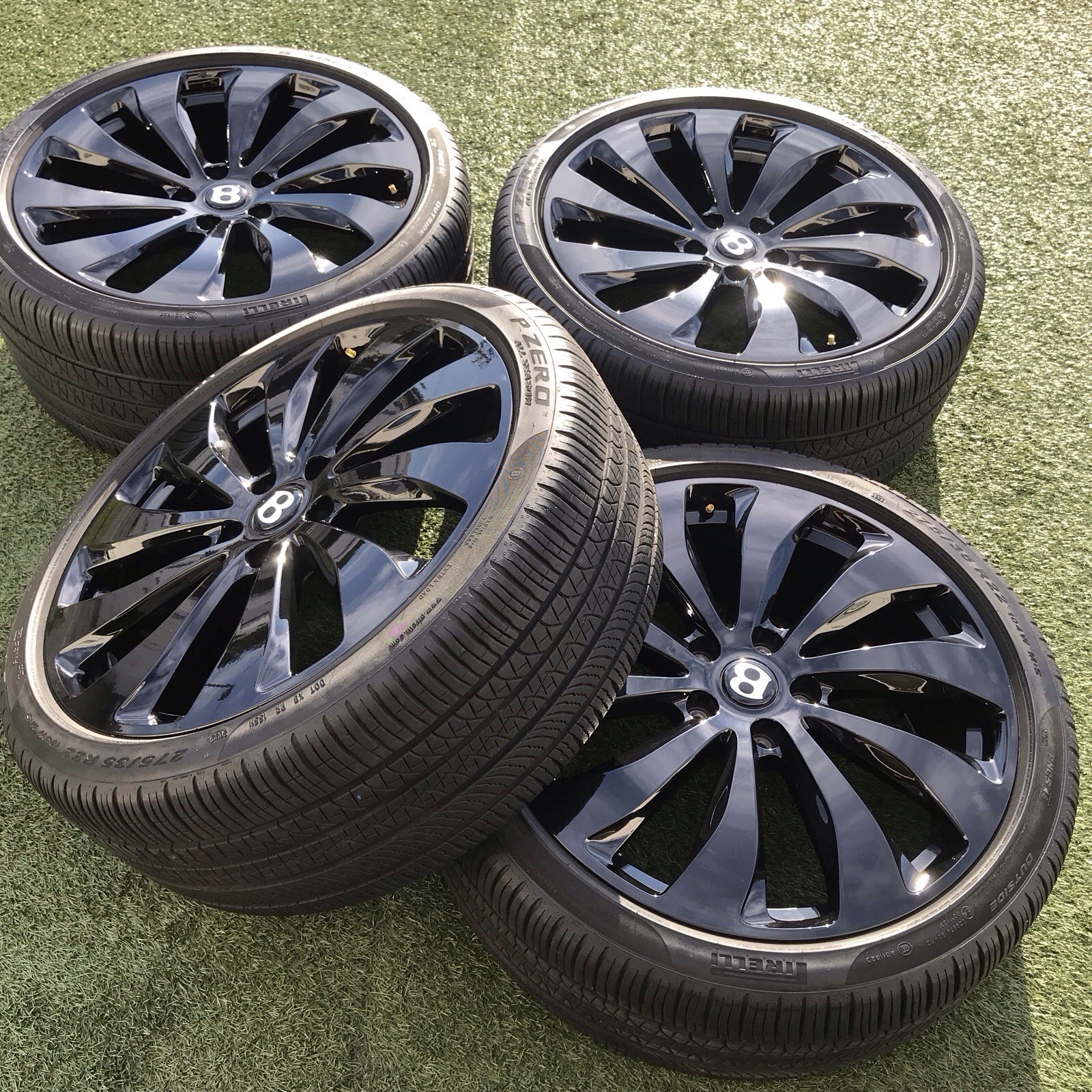 22 BENTLEY GT BLACK GENUINE FORGED SET GTC FLYING SPUR 3SE601025AB