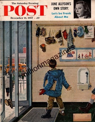 1957 Saturday Evening Post December 14 - North Carolina Basketball; Whaling