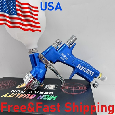 #ad Fit Devilbiss BULE Tool Pistol Spray Gun Paint Cars GTI PRO LITE 1.3mm TE20 NEW $84.83