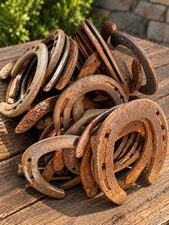 70 Used Steel Nevada Rusty Horseshoes NO Nails Lot Art Decor Rustic Western Weld